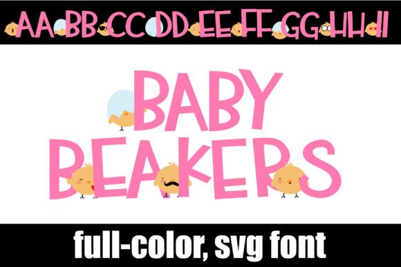 Baby Beakers: A Vibrant Color Font for Editorial Design