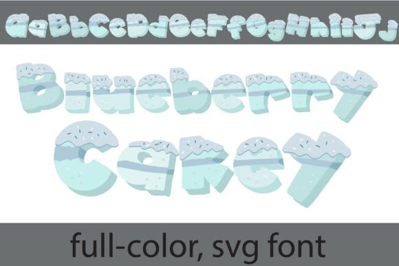 Blueberry Cakey: A Sweet Display Font for Editorial Design