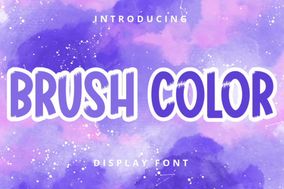 Brush Color: A Bold Display Font for Modern Web Design