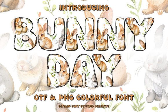 Bunny Day: A Playful Color Font for Editorial Design