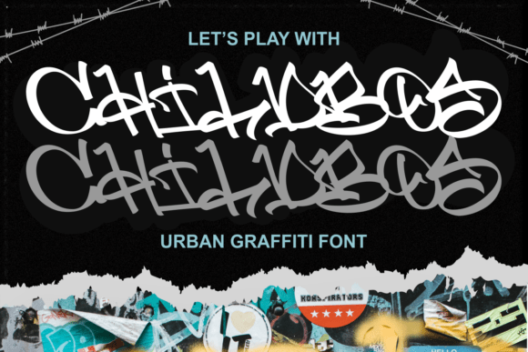 Childbos Font: Bold Graffiti Style for Crafters