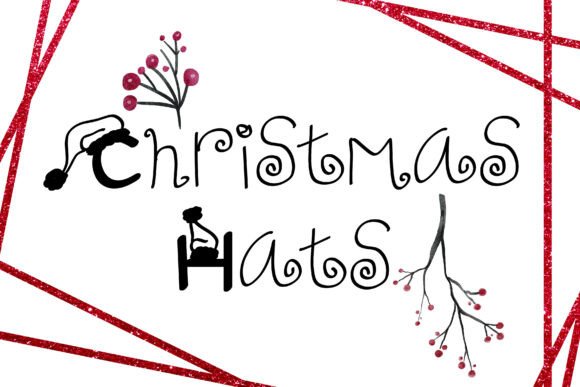 Christmas Hats Font: A Festive Typeface for Small Business Branding