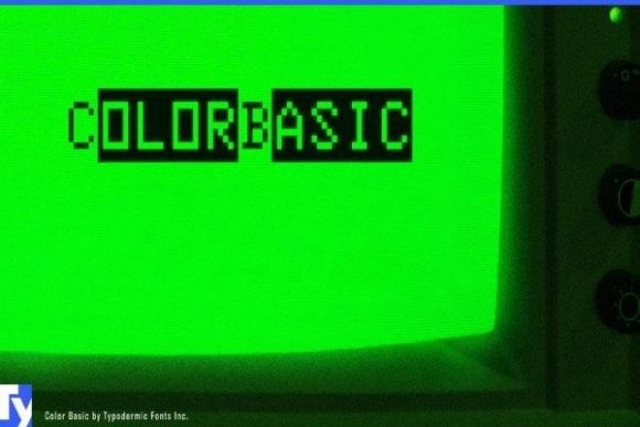 Color Basic: A Retro Digital Typeface for Modern Web Design
