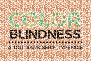 Color Blindness Typeface: A Dotted Display for Editorial Design
