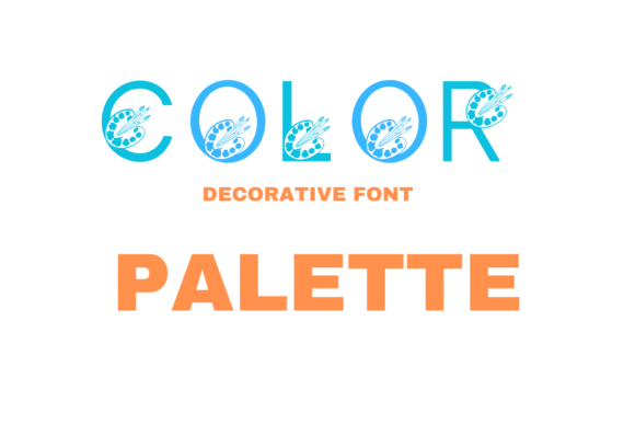 Color Palette Font: A Playful Typeface for Small Business Branding