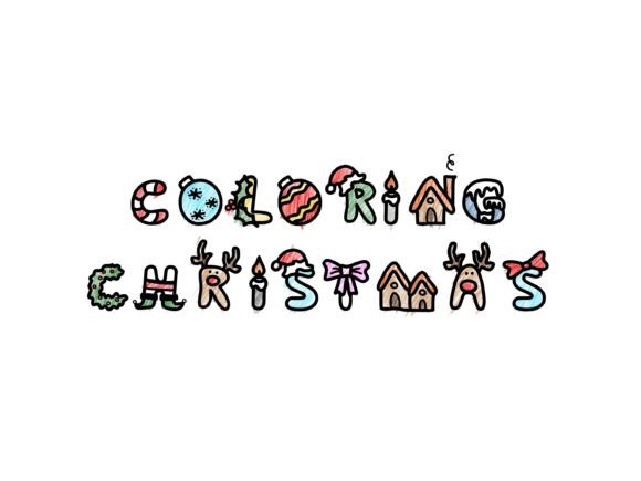 Coloring Christmas: A Playful Typeface for Holiday Brands