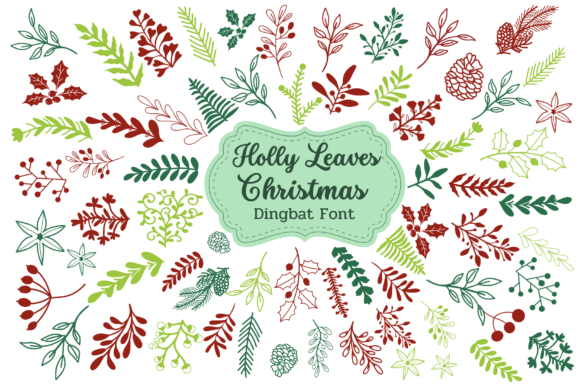 Designing Festive Brands with the Holly Leaves Christmas Font