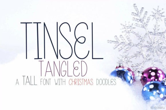 Designing Festive Web Headers with the Tinsel Tangled Font