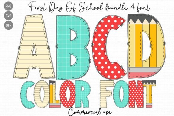 Designing with First Day of School: A Color Font for Web Headers