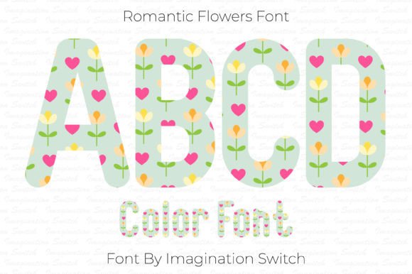 Designing with Romantic Flowers: A Color Font for Bold Brands