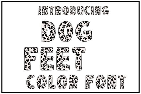 Dog Feet: A Playful Color Font for Memorable Branding