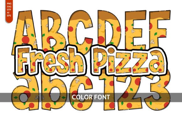 Fresh Pizza: A Playful Color Font for Modern Web Design