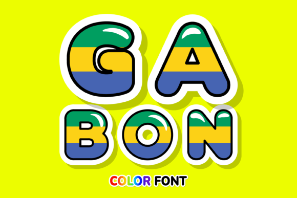 Gabon: A Vibrant Color Font for Editorial Design