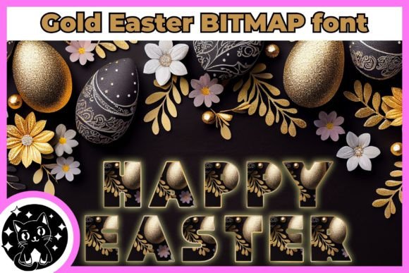 Gold Easter Font: A Whimsical Typeface for Branding