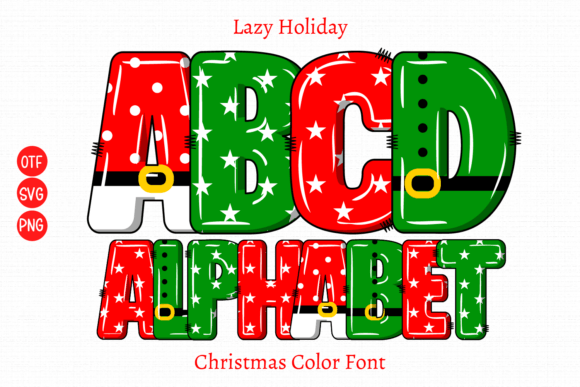 Lazy Holiday: A Festive Color Font for Small Business Branding