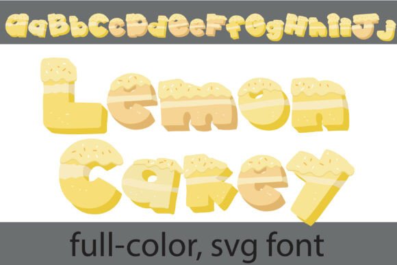 Lemon Cakey: A Sweet SVG Font for Branding