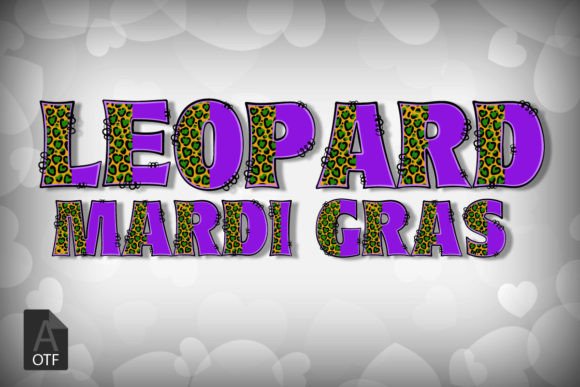 Leopard Mardi Gras: A Bold Color Font for Web Design