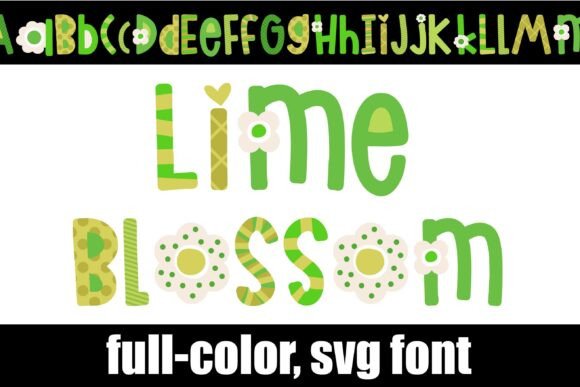 Lime Blossom: A Vibrant Color Font for Bold Campaigns