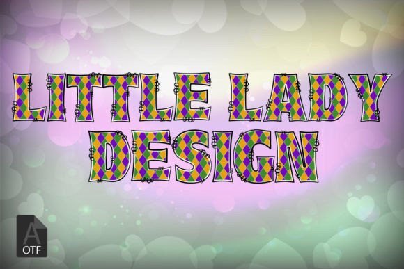 Mardi Gras Plaid: A Festive Color Font for Web Design
