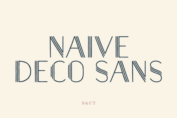 Naive Deco Sans: A Whimsical Typeface for Modern Web Design