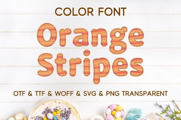 Orange Stripes: A Playful Color Font for Brand Growth
