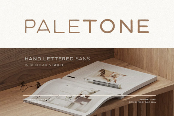Paletone: The Hand-Lettered Sans Serif Font for Makers