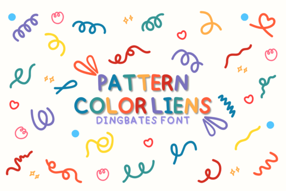 Pattern Color Lines: A Playful Display Font for Web Design
