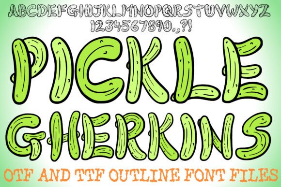 Pickle Gherkins Font: A Tangy Twist for Your Brand Identity