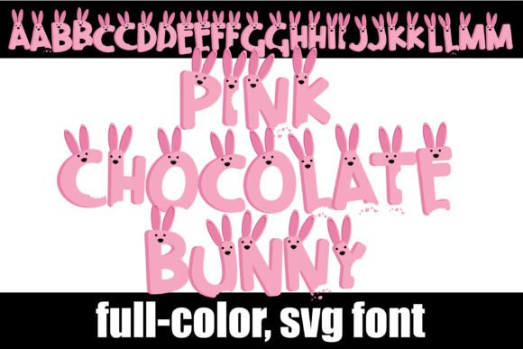Pink Chocolate Bunny: A Color Font Review for Campaigns