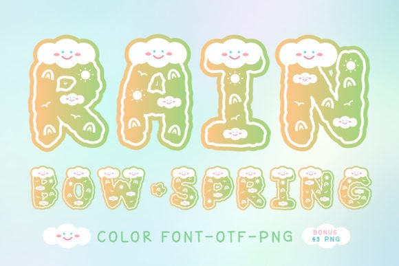 Rainbow Spring Review: A Colorful Display Font for Bold Brands
