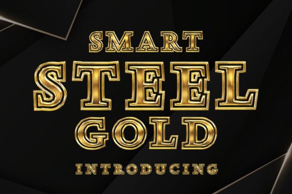 Smart Steel Gold: The Premium Font for Polished Branding