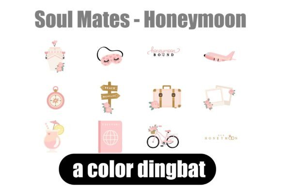 Soul Mates - Honeymoon: A Color Font for Playful Web Design