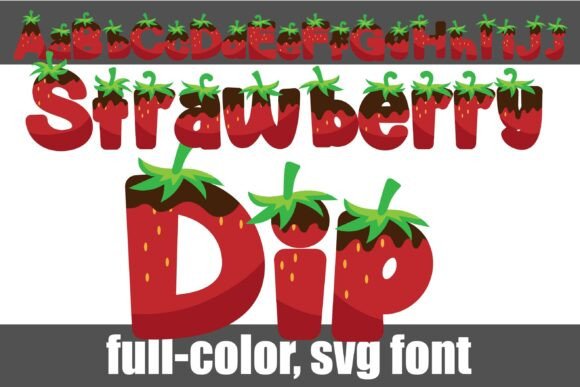 Strawberry Dip: A Playful Typeface for Sweet Branding