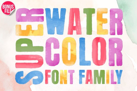 Super Watercolor: A Vibrant Typeface for Bold Branding