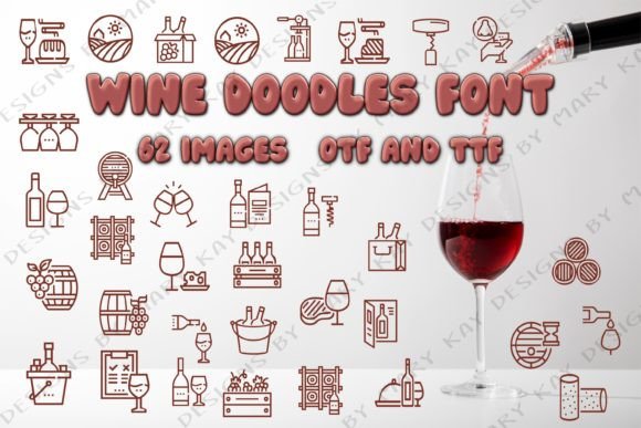 Wine Doodles: A Playful Display Font for Digital Branding